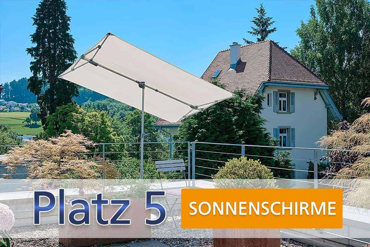Platz 5: Sonnenschirme
