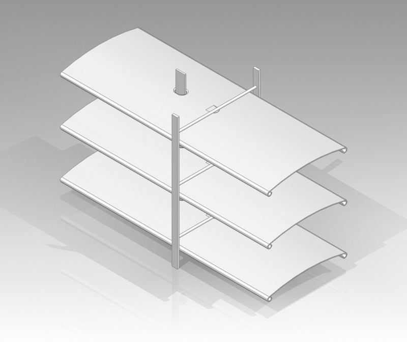 65 mm Aluminium Außenjalousie im Profil