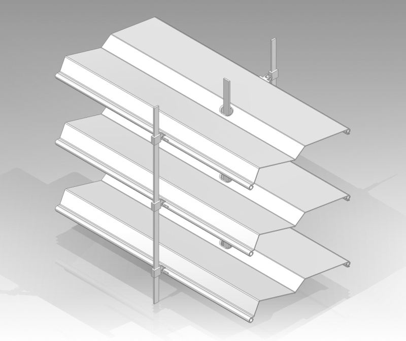 90 mm Aluminium Außenjalousie im Profil