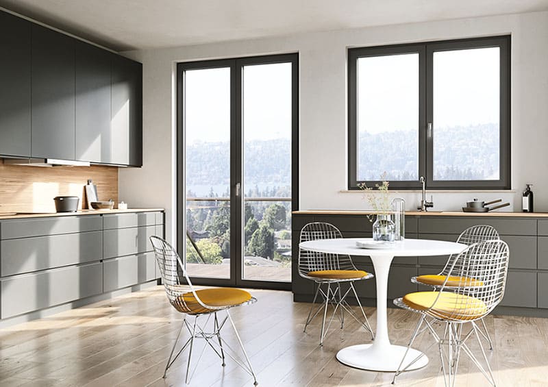 Gesamtansicht 2-flügeliges Fenster