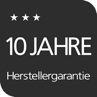 10 Jahre Herstellergarantie
