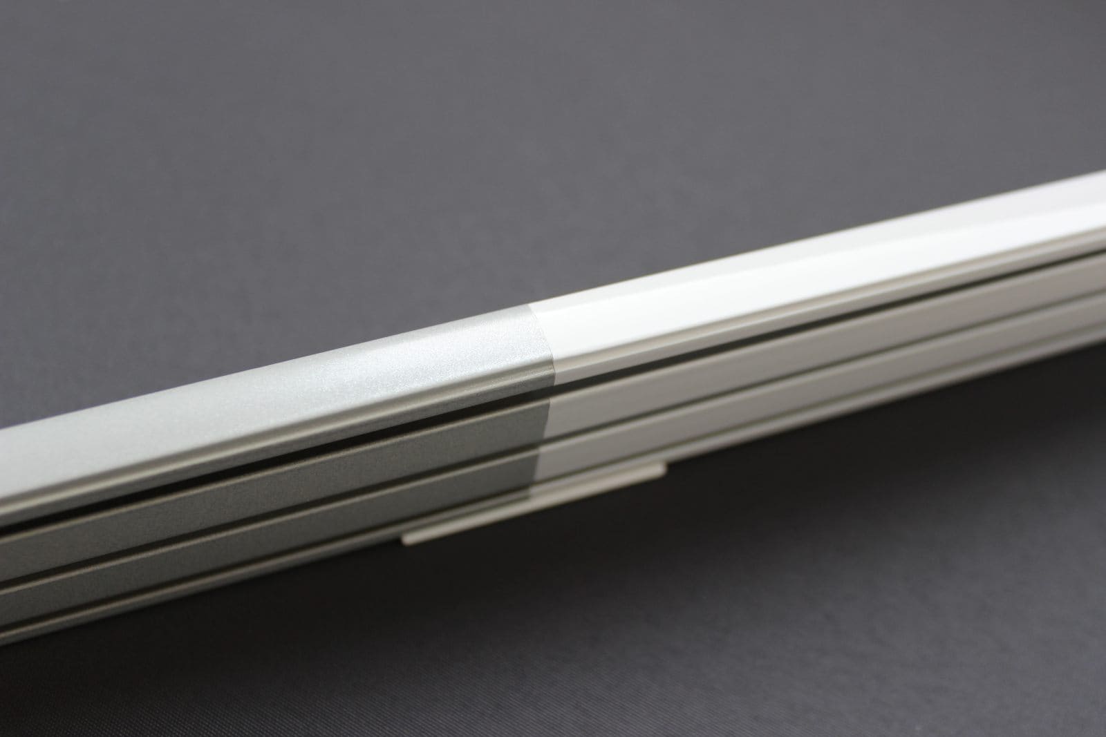 Schienenverbinder 3-läufige Schiene weiß / silber