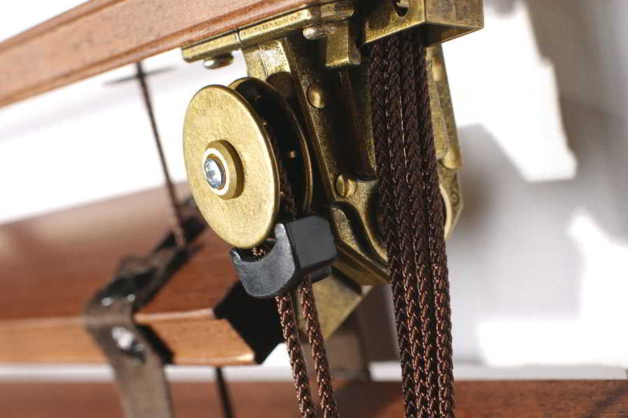 50 mm Holzjalousie Retro Leiterband