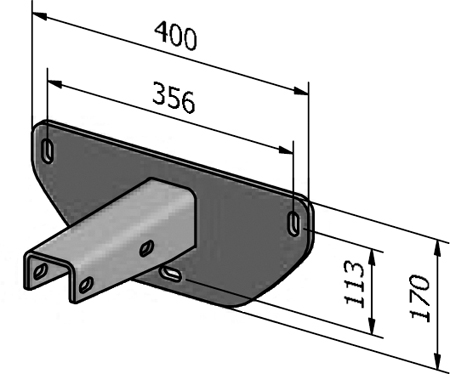 Wandkonsole mit Maßen