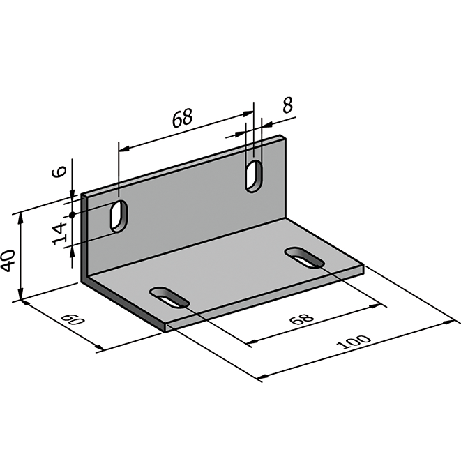 Laibungswinkel 40 x 60 mm