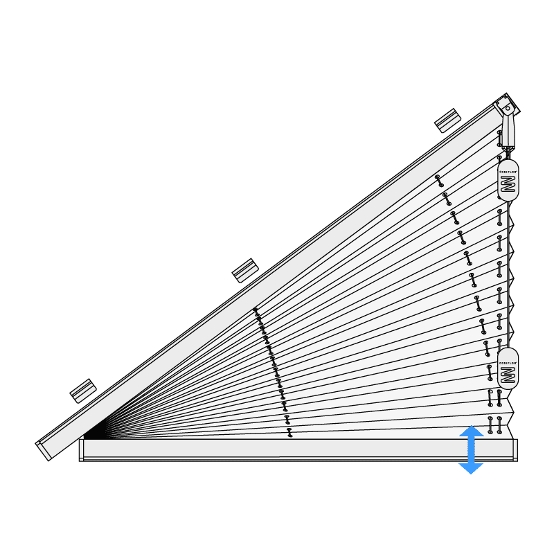 Cosiflor Plissee F Slope 3 Cosiflor Plissee F Slope 3
