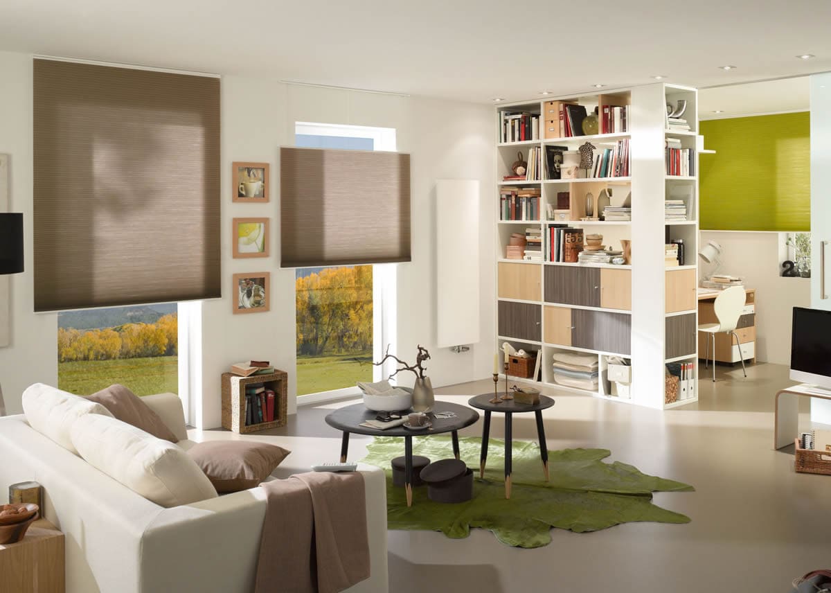 Plissee F2 mit DUETTE® Stoff
