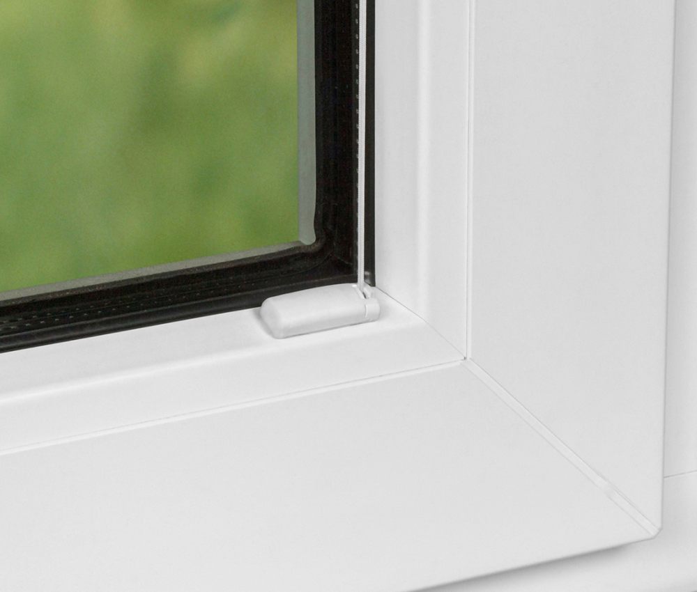 Cosiflor® Spannschuh auf die Glasfalz geschraubt