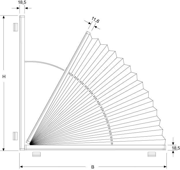 Plissee SR 2L Schemata
