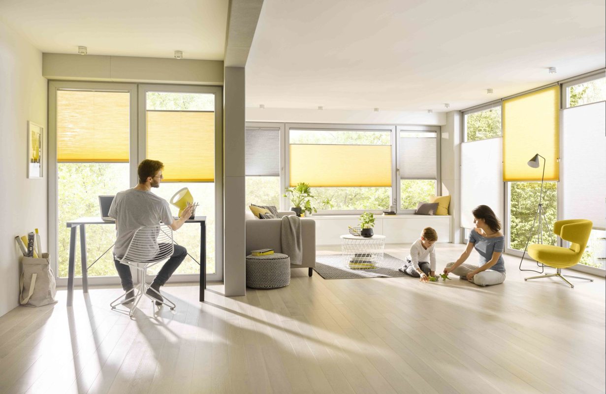 Plissee VS2 mit DUETTE®® Behang
