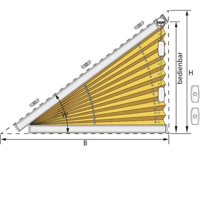 Plissee FD Slope 3