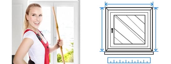 Fenster ausmessen
