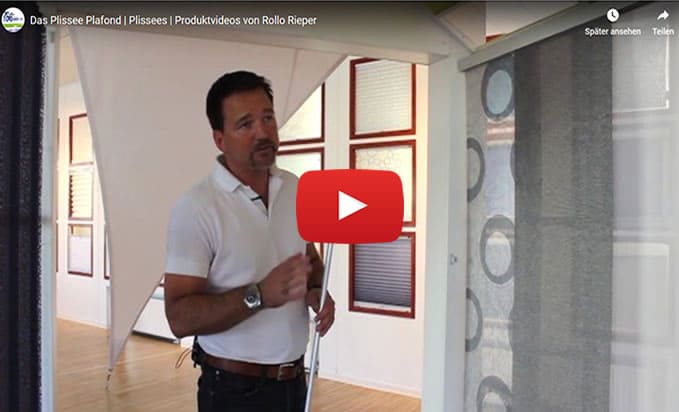 Youtube Film Vorschaubild - Plissee Plafond