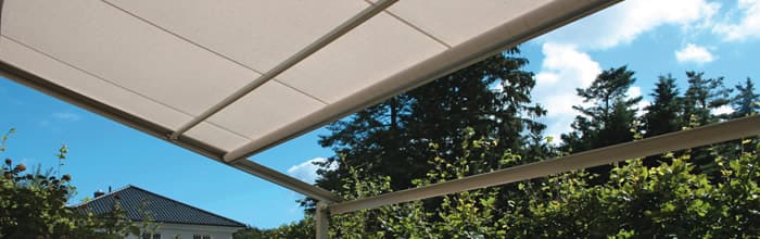 Caprio Pergola mit Aluminiumst&uuml;tzen