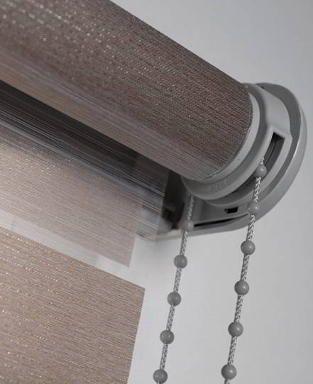 Detailaufnahme - Doppelrollo Eco (Kettenzuggetriebe)