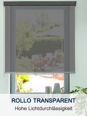 Transparenter Rollostoff