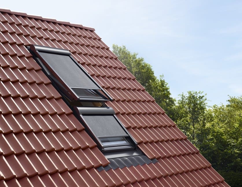 Dachfenster Markise - geschlossen, von aussen gesehen