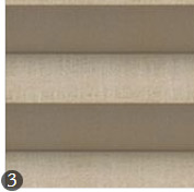 Plissee Farbe gold/metallic 1263
