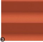 Plissee Farbe orange 1273