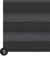 Wabenplissee Farbe Uni Schwarz (1047)