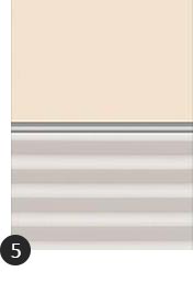 Verdunkelung Plus Farbe Uni Beige/Weiß (1085/1016)