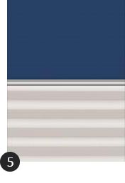 Verdunkelung Plus Farbe Uni Blau/Weiß (2055/1016)