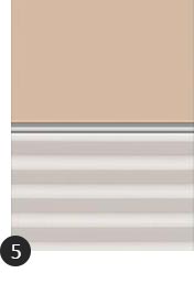 Verdunkelung Plus Farbe Uni Beige/Weiß (4556/1016)