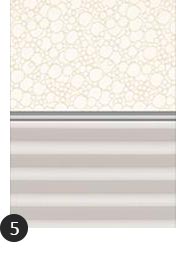 Verdunkelung Plus Farbe Dekor Weißbeige/Weiß (4558/1016)