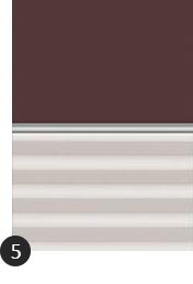 Verdunkelung Plus Farbe Uni Dunkelbraun/Weiß (4559/1016)