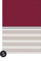 Verdunkelung Plus Farbe Uni Dunkelrot/Weiß (4560/1016)