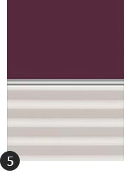 Verdunkelung Plus Farbe Uni Violett/Weiß (4561/1016)