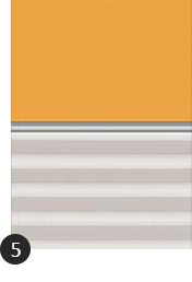 Verdunkelung Plus Farbe Uni Curry/Weiß (4563/1016)