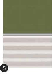 Verdunkelung Plus Farbe Uni Olivgrün/Weiß (4567/1016)