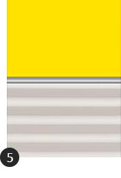 Verdunkelung Plus Farbe Uni Hellgelb/Weiß (4570/1016)