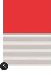 Verdunkelung Plus Uni Rot/Weiß (4572/1016)