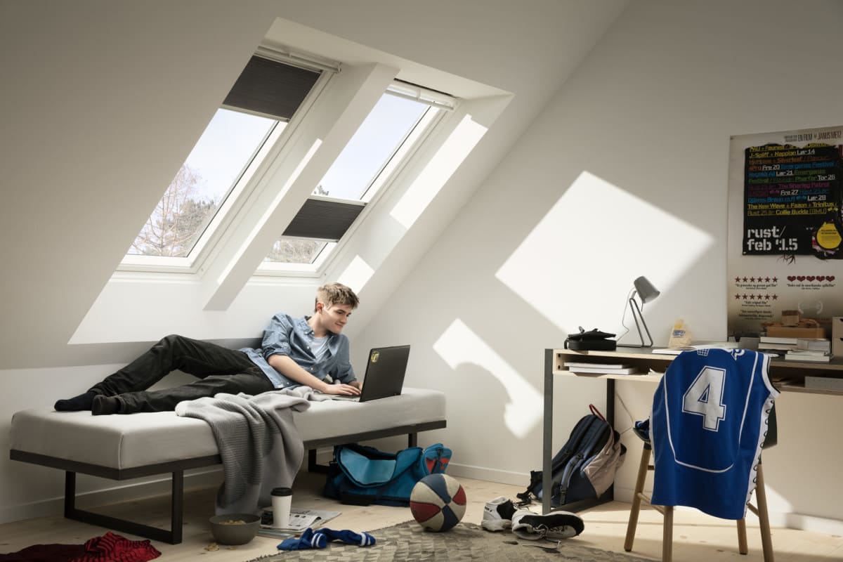 Dachfenster Wabenplissee von VELUX Ambiente