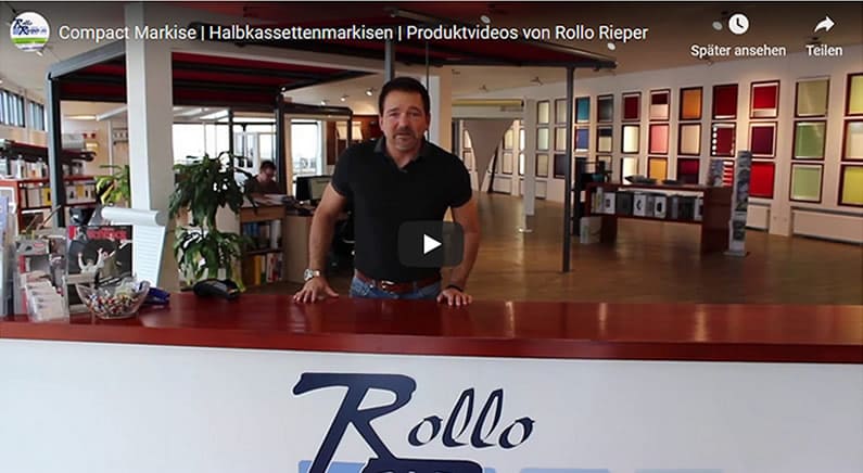 Youtube Film Vorschaubild - Halbkassettenmarkise Compact