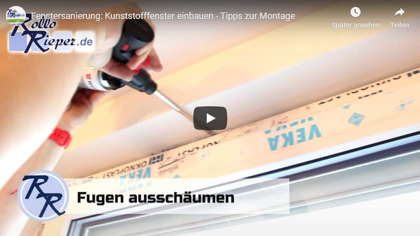 Montagevideo - Fenster einbauen