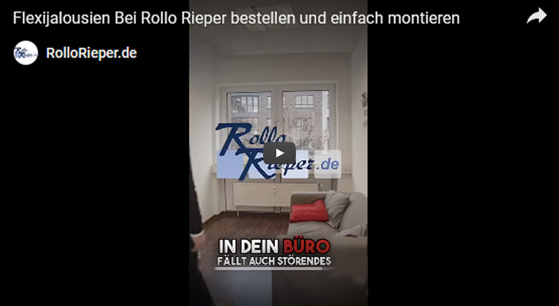 Youtube Film Vorschaubild - Flexi Jalousie Montage