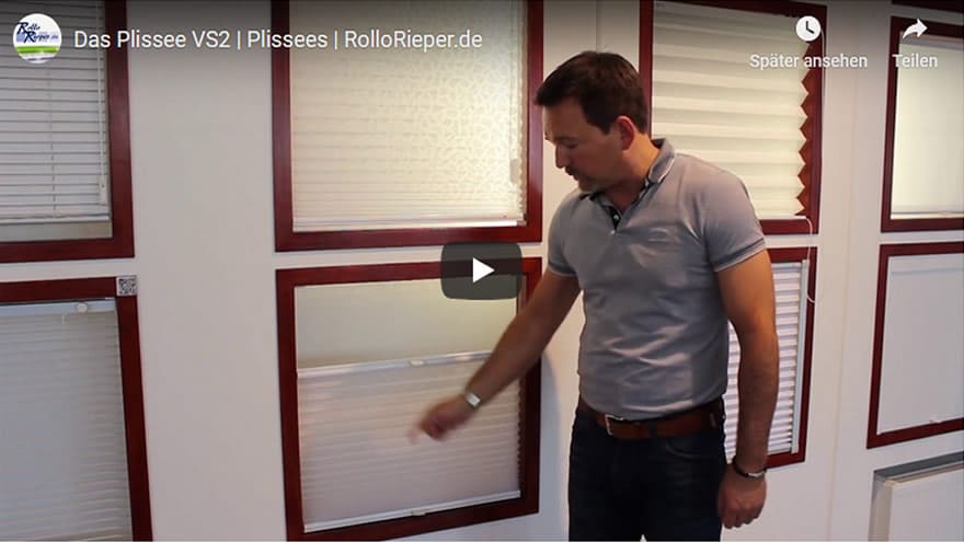 Youtube Film Vorschaubild - Plissee VS2