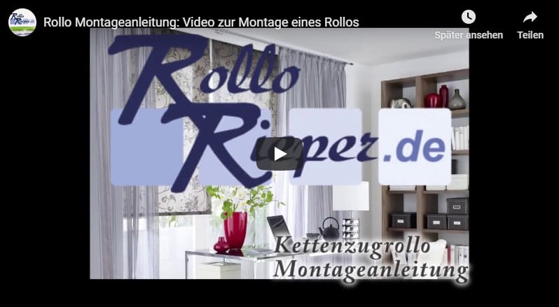 Youtube Film Vorschaubild - Rollostoffe