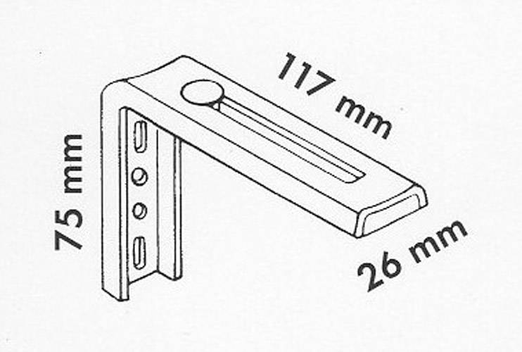 Montagewinkel, verzinkt ab 60mm L&auml;nge