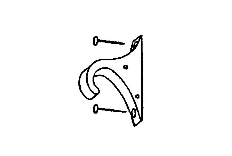 Fallrohrhalter