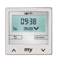 Somfy Zeitschaltuhr Chronis Smoove IB+ wei&szlig; ohne Rahmen