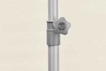 Sonnenschirm Flex Roof Fixierung &uuml;ber Drehknopf
