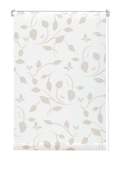 Easyfix Rollo Dekor Scandinavian, verschiedene Gr&ouml;&szlig;en, lichtdurchl&auml;ssig, wei&szlig;/ natur