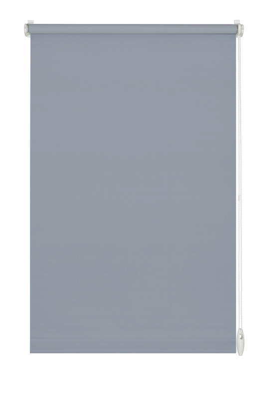 Easyfix Rollo Uni, ohne Bohren, rauchblau, blau