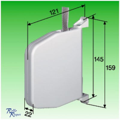 Selve Mini-Gurtwickler schwenkbar, mit 5 Meter Gurt