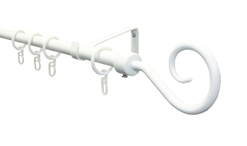 Gardinenstangen Set Hook, ausziehbar, 1-l&auml;ufig, &Oslash; 16/13 mm