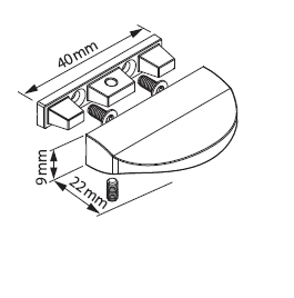 Designergriff inkl. Griffadapter und Schrauben VS1-10